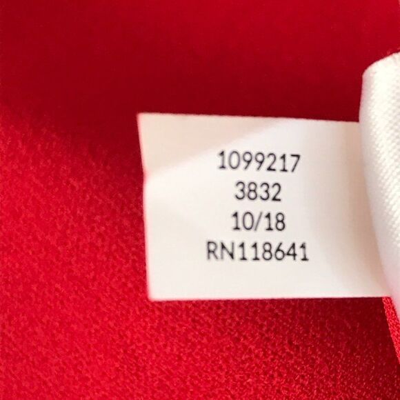 NEW Lane Bryant Shift Dress Women's Plus Size 20 Red Sheer Mesh Keyhole Stretch - Picture 15 of 16